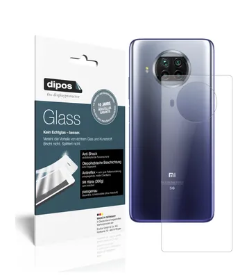 Produktbild von 2x Schutzfolie für Xiaomi Mi 10T Lite Rückseite matt - Anti-Shock 9H Folie dipos Glass Kunststoffglas