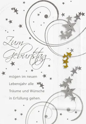 Produktbild von Geburtstag  Glückwunschkarte im Format 115x17cm mit Umschlag