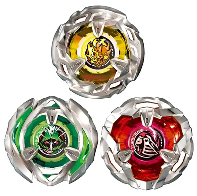 Beyblade X BX-08 3on3 Deck Set – 3 Beyblades, japanische Version