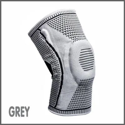 Produktbild von Professionelle Sportkniegelenkschutzbeutel aus Silikon, 2er Pack, Grau