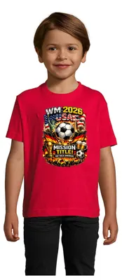 Produktbild von Kinder Fußball USA 2026 Fan T-Shirt