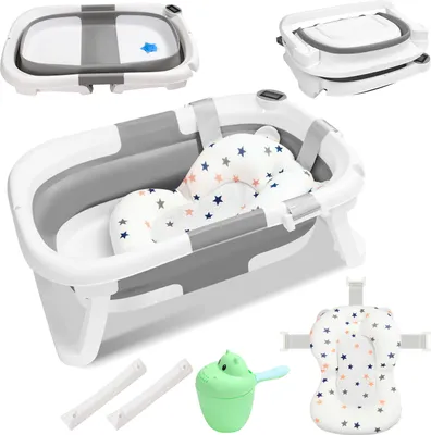 Produktbild von Yakimz Baby Badewanne Babywanne Kinder Faltbare klappbar Baden Sicher 3 in 1