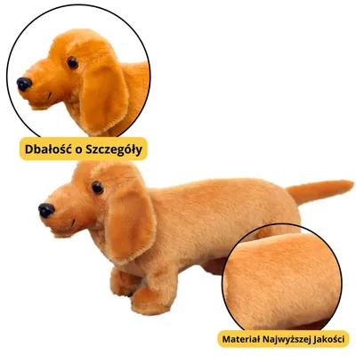 Obrázek produktu pro Plyšový maskot plyšový pes Jezevčík světle hnědý 25 cm