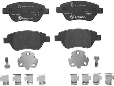 Produktbild von Bremsbelagsatz Scheibenbremse 18 mm BREMBO für u.a. FIAT DOBLO