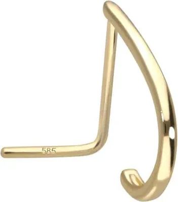 Produktbild von Nasenpiercing, Nasenstecker 14/18 Karat Gold Nasenstecker SCHMALES DESIGN
