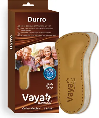 Produktbild von Orthopädische Einlagen für Quer-Senkfüße für schmale Schuhe Vaya Durro 1 Paar