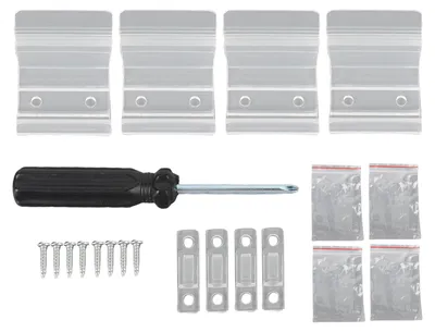 Obrázok produktu pre 4 ks posuvných dverových západiek na zips, odolné proti deformácii, zvýšená bezpečnosť, uzáver skrine pre karavany, karavany