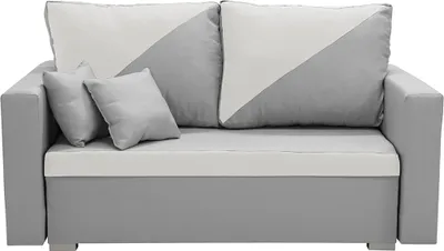 Produktbild von 2-Sitzer-Sofa mit Schlaffunktion ASTO2 - Hellgrau/Creme
