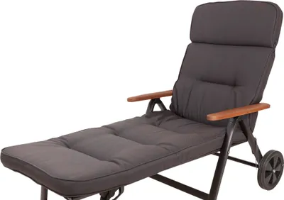 Produktbild von Auflage Rollliege Alicante 2399 extrabreit anthrazit 200x65x9cm wasserabweisend lichtecht Olefin KETTtex