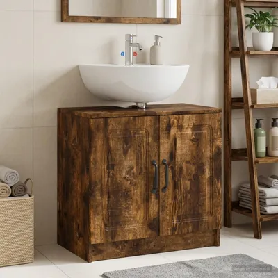 Obrázok produktu pre Maison Exclusive – Skrinka pod umývadlo UTRECHT, Imitácia dreva "duba", 59,5 x 31,5 x 59 cm