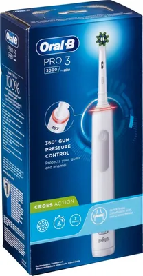 Produktbild von Oral-B PRO 3 3000 Cross Action White Edition