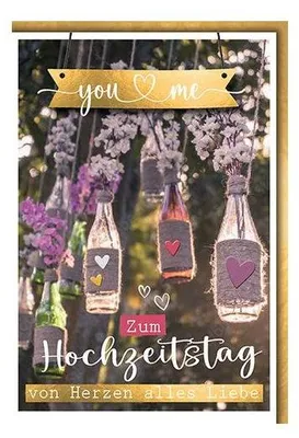 Produktbild von Glückwunschkarte zum Hochzeitstag