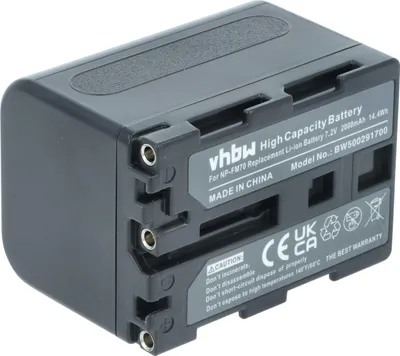 Produktbild von vhbw Akku kompatibel mit Sony DCR-TRV8, DCR-TRV80, DCR-TRV830, DCR-TRV840, DCR-TRV950, DCR-TRV80E Videokamera Camcorder (2000 mAh, 7,2 V, Li-Ion)