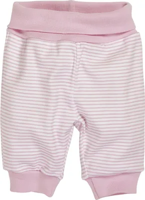 Produktbild von Playshoes Unisex Kinder Baby-Pumphose Sweat-Hose Jogginghose, Rosa Ringel, 62