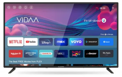 Produktbild von ALLVIEW 40-Zoll Full HD Smart-LED Fernseher 40iPlay6000-F – Nahezu Rahmenlos, HDMI & USB, WLAN, VIDAA Smart TV, Wandmontierbar (VESA 200×200)