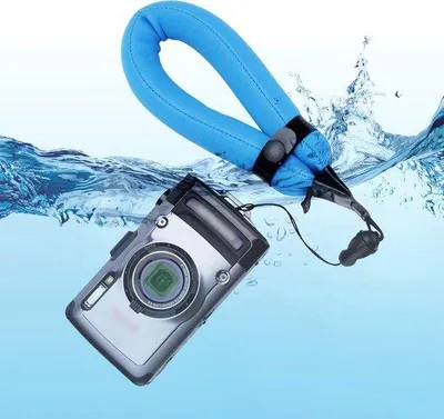 Image de Bracelet étanche bleu pour appareils photo sous-marins TG-7 et TG-6