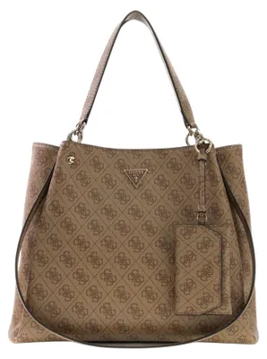 Productafbeelding van Guess Cabas Lorella Monogramme, kleur Latte, met logo
