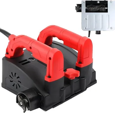 Obrázek produktu pro Fréza betonová 1200W, fréza na omítku, sanovací fréza, válečková fréza, 4000 ot./min | Elektrický obkladač, profesionální fréza na zdivo, bruska na beton, válečkový brus, fréza na omítku, renovační fréza, fréza na zdivo, 1-4 mm