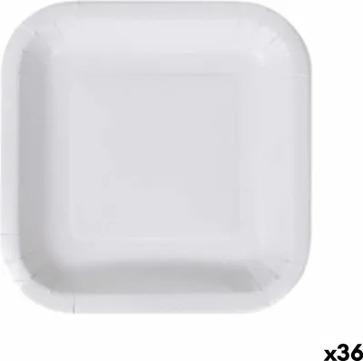 Obrázek produktu pro Sada jednorázových talířů algon jednorázové talíře bílý karton 20 cm (36 kusů)