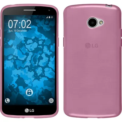 Produktbild von PhoneNatic Case kompatibel mit LG K5 - rosa Silikon Hülle transparent + 2 Schutzfolien