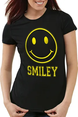 Produktbild von style3 Smiley Face Damen T-Shirt Emoji Gamer Kostüm, Farbe:Schwarz, Größe:XL