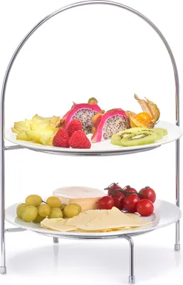 Produktbild von Teller Etagere, Serviergestell, verchromt, Metall