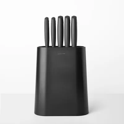 Produktbild von Brabantia Tasty+, Messer-Block/Besteck-Set, Edelstahl, Edelstahl, Schwarz, 6 Stück(e)