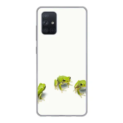 Produktbild von MuchoWow® Handyhülle Schutzhülle Hülle für Samsung Galaxy A51 Frosch - Tiere - Grün Silikon Softcase Handy Hülle - Schutzabdeckung
