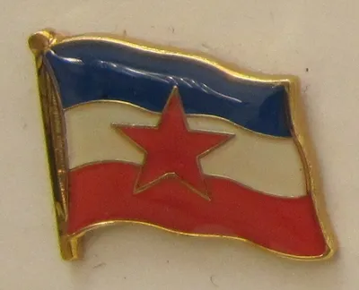 Produktbild von Pin Anstecker Flagge Fahne Jugolslawien mit Stern