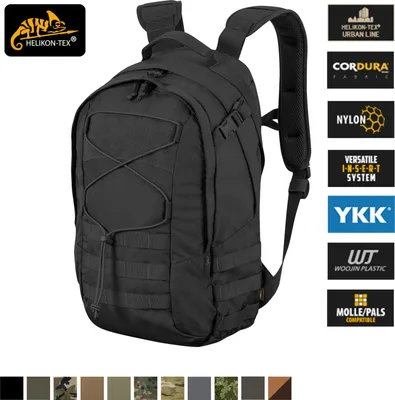 Zdjęcie produktu dla Plecak EDC 21L Helikon-Tex Cordura 500D Outdoor Bushcraft Trekking Wandern MOLLE System bequem robust Herren - Earth Brown