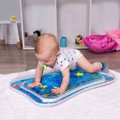 Produktbild von Wassermatte Aufblasbar Sensorisch für Babys Kinder Pädagogisches Lernspielzeug Entwicklungsfördernd mit Wasser