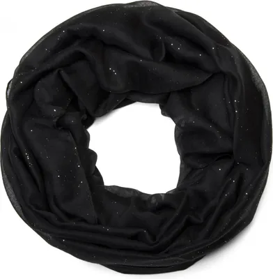 Produktbild von styleBREAKER Damen Loop Schal mit Glitzer-Effekt | Einfarbiger Schlauchschal aus weicher Viskose | Leicht & Elegant | 87 x 93 cm
