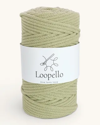 Produktbild von Loopello Baumwollkordel Pro 5 mm 100 m – Salbei