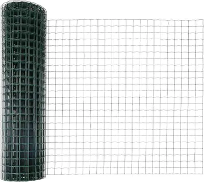 Produktbild von vidaXL Eurozaun mit Pfosten 10 x 1,4 m PVC-beschichteter Stahl Grün