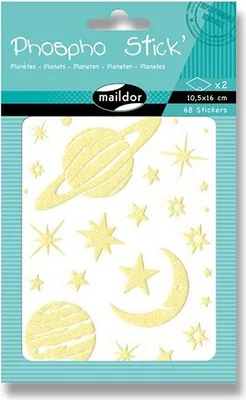 Produktbild von Clairefontaine Phospho Stick 2Bl 14,8x21 Planeten