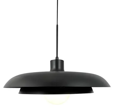 Produktbild von Pendelleuchte LED, Hängelampe, Deckenlampe Pendel, Pendellampe Esstisch, Pendelleuchte für Wohnzimmer, Skandinavische Design, AVA schwarz