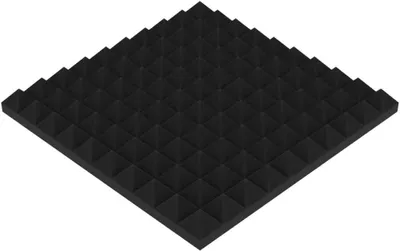 Immagine prodotto di Confezione da 4 – Pannelli in schiuma acustica | Rivestimento fonoassorbente per pareti | Pannelli fonoassorbenti | Trattamento acustico [Pyramid | Spessore: 50 mm]
