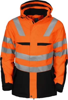 Produktbild von Projob 6418 GEFÜTTERTE JACKE EN ISO 20471 KLASSE 3