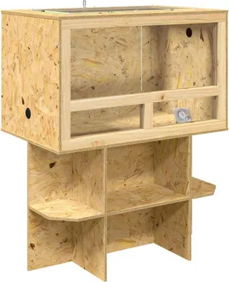 Zdjęcie produktu dla vidaXL Terrarium brązowe 80 x 50 x 100 cm OSB