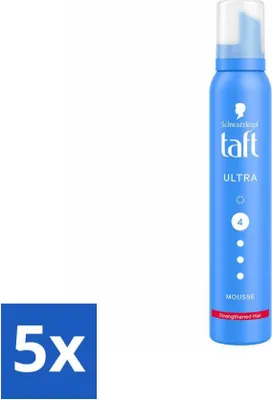 Obrázek produktu pro Taft - Pěna na vlasy - Ultra 4 - fixace objemu - 200 ml - výhodné balení - 5 kusů