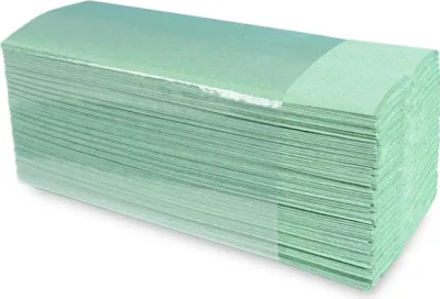 Produktbild von Papierhandtücher Funny - 1-lagig - grün - 22,5 x 31cm - C-Falz - 8000 Handtücher