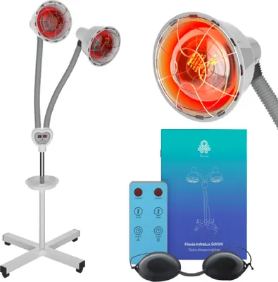 Immagine prodotto di FLEXIE Infralux 550 - Lampada a infrarossi - lampada a luce rossa - lampada termica - lampada per terapia della luce - 550W
