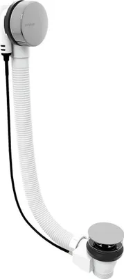Obrázok produktu pre Súprava na odpad s Bowdenom, dĺžka 800 mm, zátka 72 mm, chróm