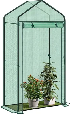 Produktbild von WOLTU Foliengewächshaus Treibhaus Gartenhaus Gewächshaus,100x50x190cm, Grün