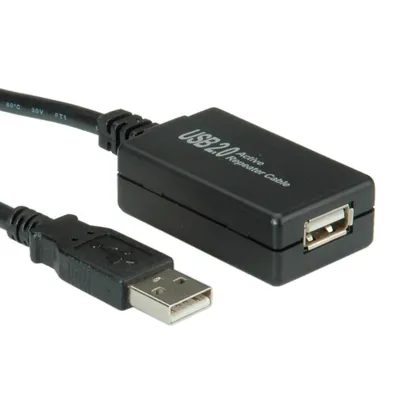 Zdjęcie produktu dla Przedłużacz Usb 2.0 Value, Aktywny Z Repeaterem 12M, 12.99.1110
