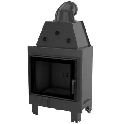 Immagine prodotto di Inserto camino in acciaio KRATKI MBZ 13 kW Ø 200 rivestimento nero