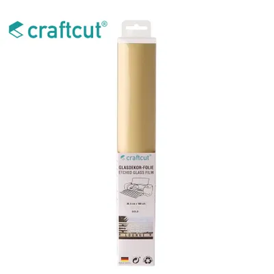 Produktbild von craftcut Glasdekor gold 30,5 x 100 cm