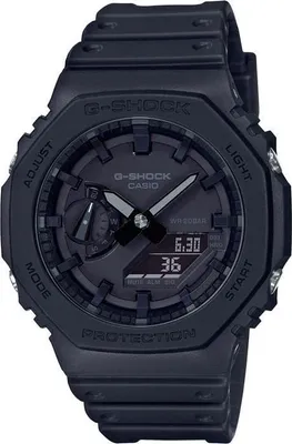 Obrázek produktu pro Hodinky G-SHOCK Casio GA-2100-1A1ER, odolné proti nárazům, multifunkční, černé