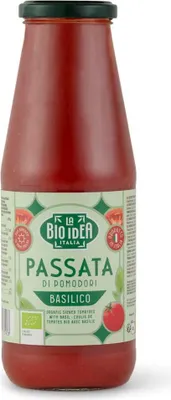 SOS POMIDOROWY PASSATA Z BAZYLIĄ BIO 680 g - LA BIO IDEA