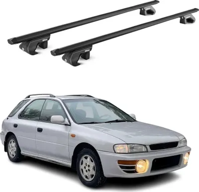 Image de Barres de toit transversales pour Subaru Impreza Break XV 1993-2012 Noir ABE